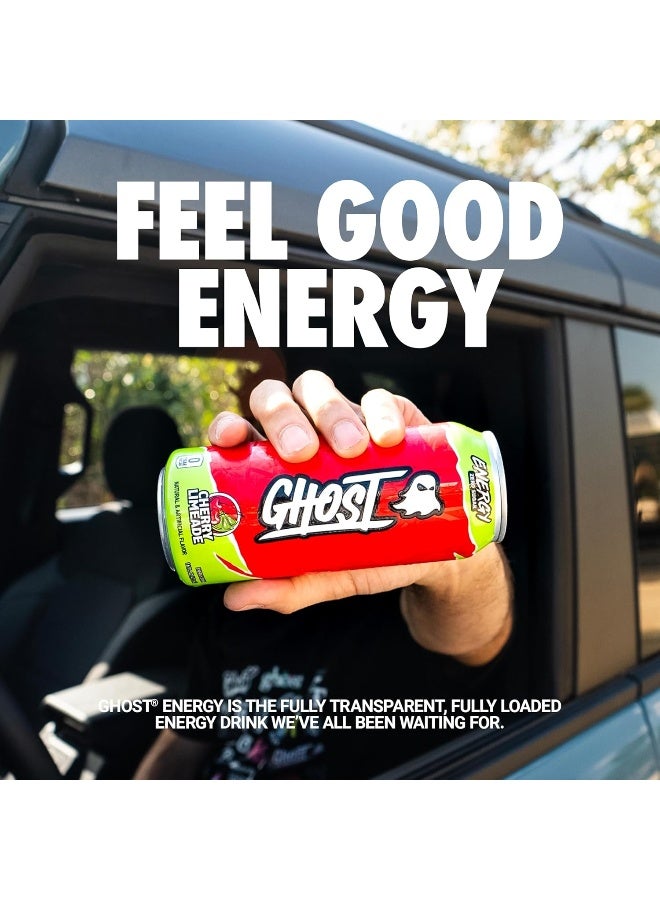 GHOST Energy Drink - 12-Pack, Cherry Limeade, 16oz - Image 2